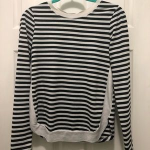 Light weight Black and White striped sweater.